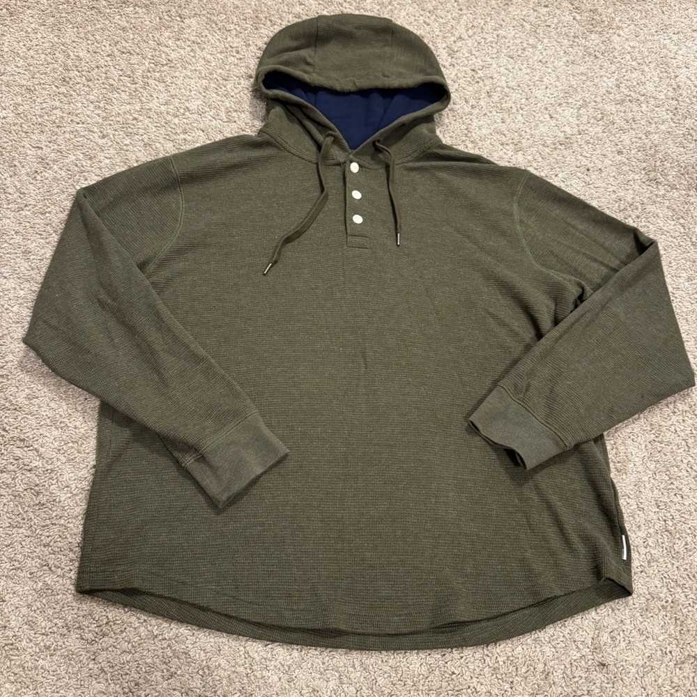 524. Men’s American Eagle Outfitters Dark Green Hooded Sweatshirt (L)